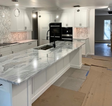 Custom Kitchen Installation tile project
